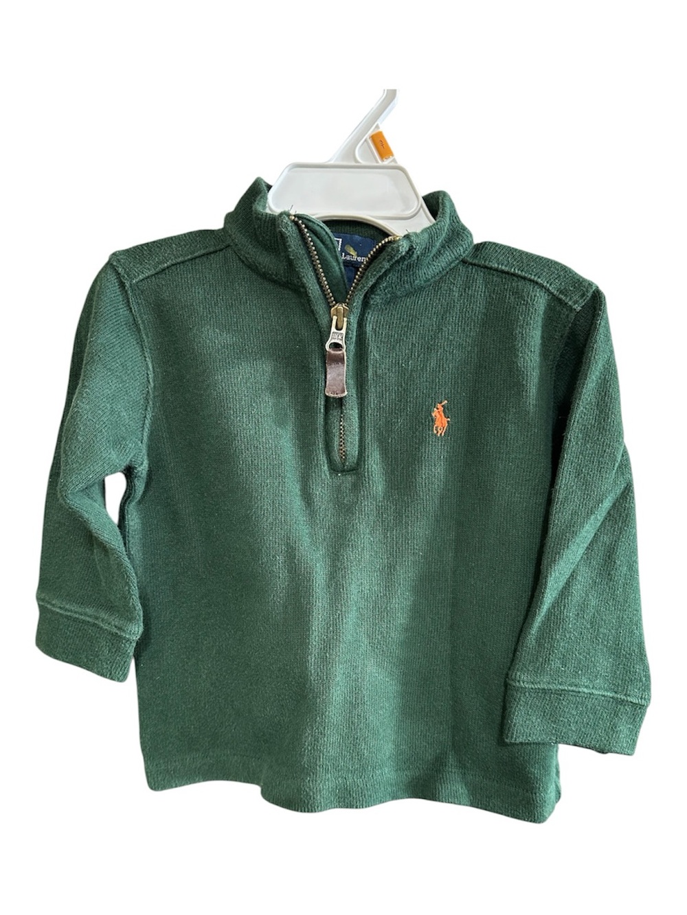 Polo Ralph Lauren Forest Green Quarter Zip
Pullover Knit Top-Size 24M